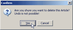Delete Article Confirmation